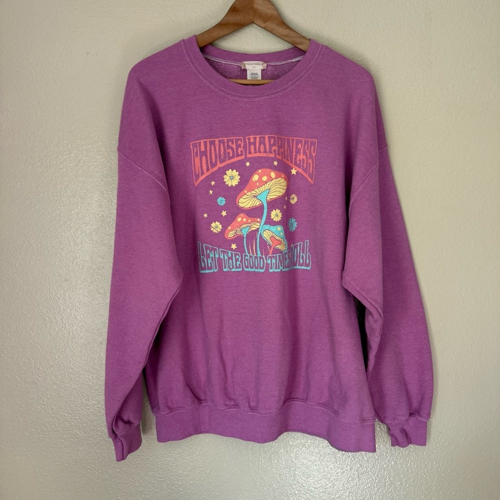 ❇️Altar'd State Purple 'Choose Happiness' Sweatshirt 2 for $22❇️